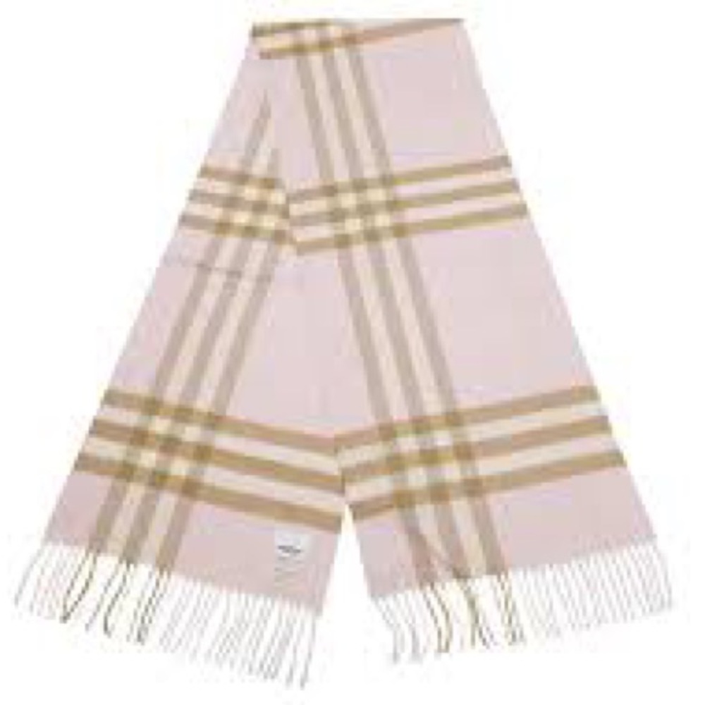 Pink Burberry Scarf